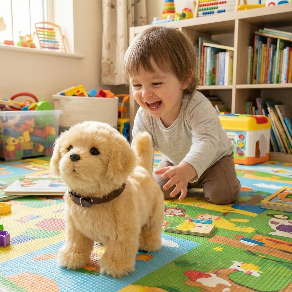puppy・高さ１５cm・ with ・Children Copen・ Statue Puppy Cockapoo Sitting Ltd Gift Hi-Line : Amazon.com 置物
