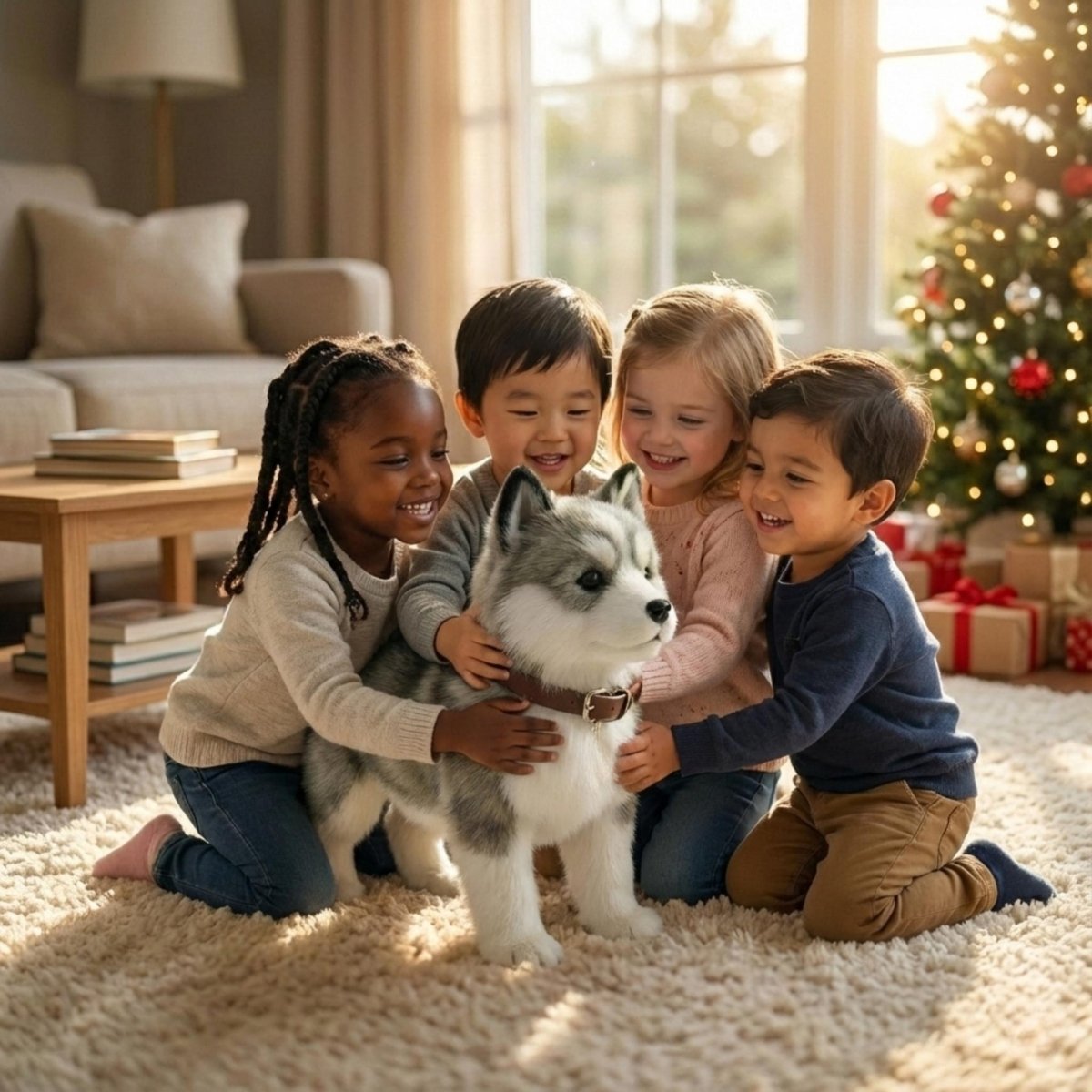 Cachorro Robótico IA Ultrarrealista - Mascota Compañera con Movimientos Naturales