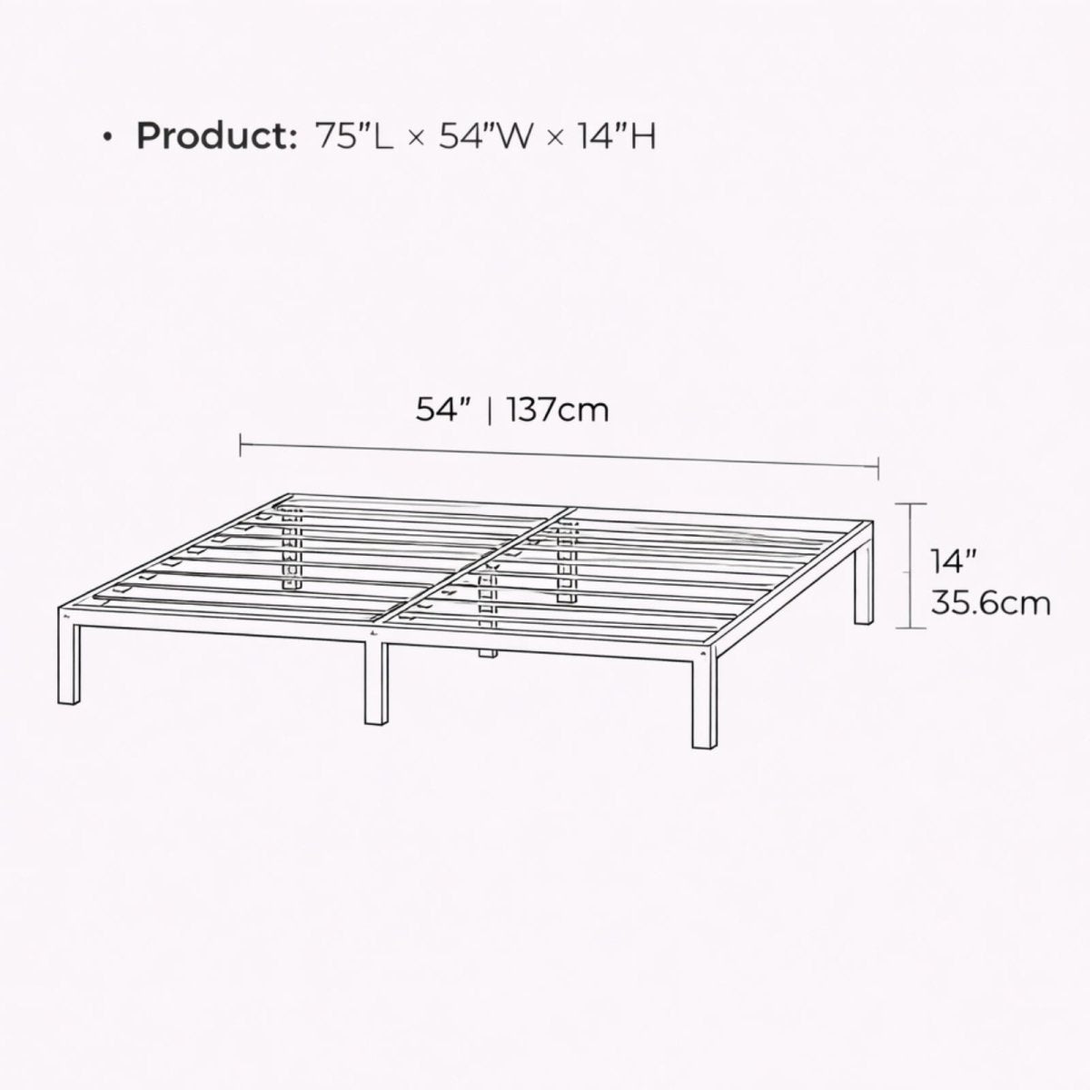 Foundation Frame | Heavy-Duty Minimalist Platform