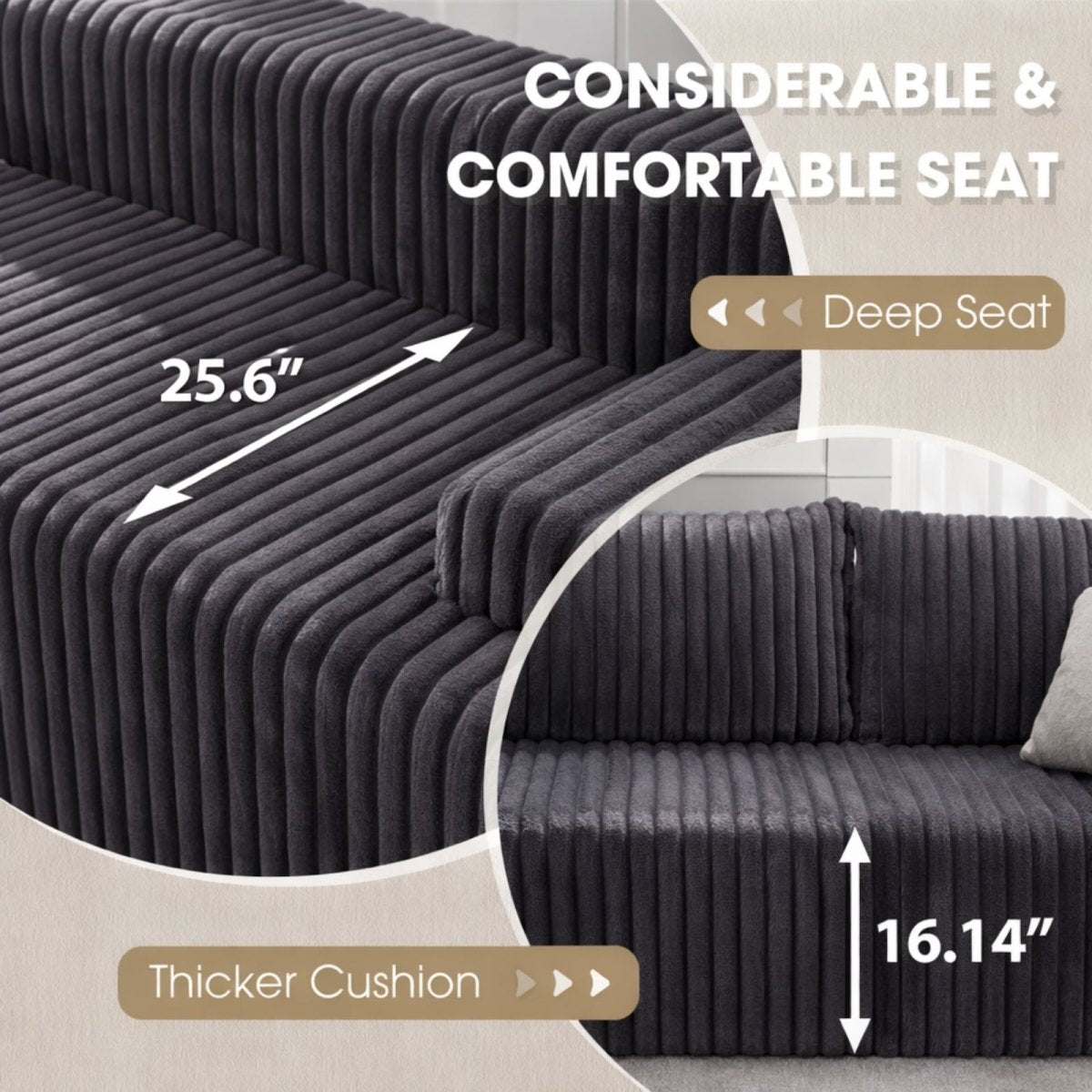 The Altitude Modular | Deep-Seat Cloud Sectional & Ottoman