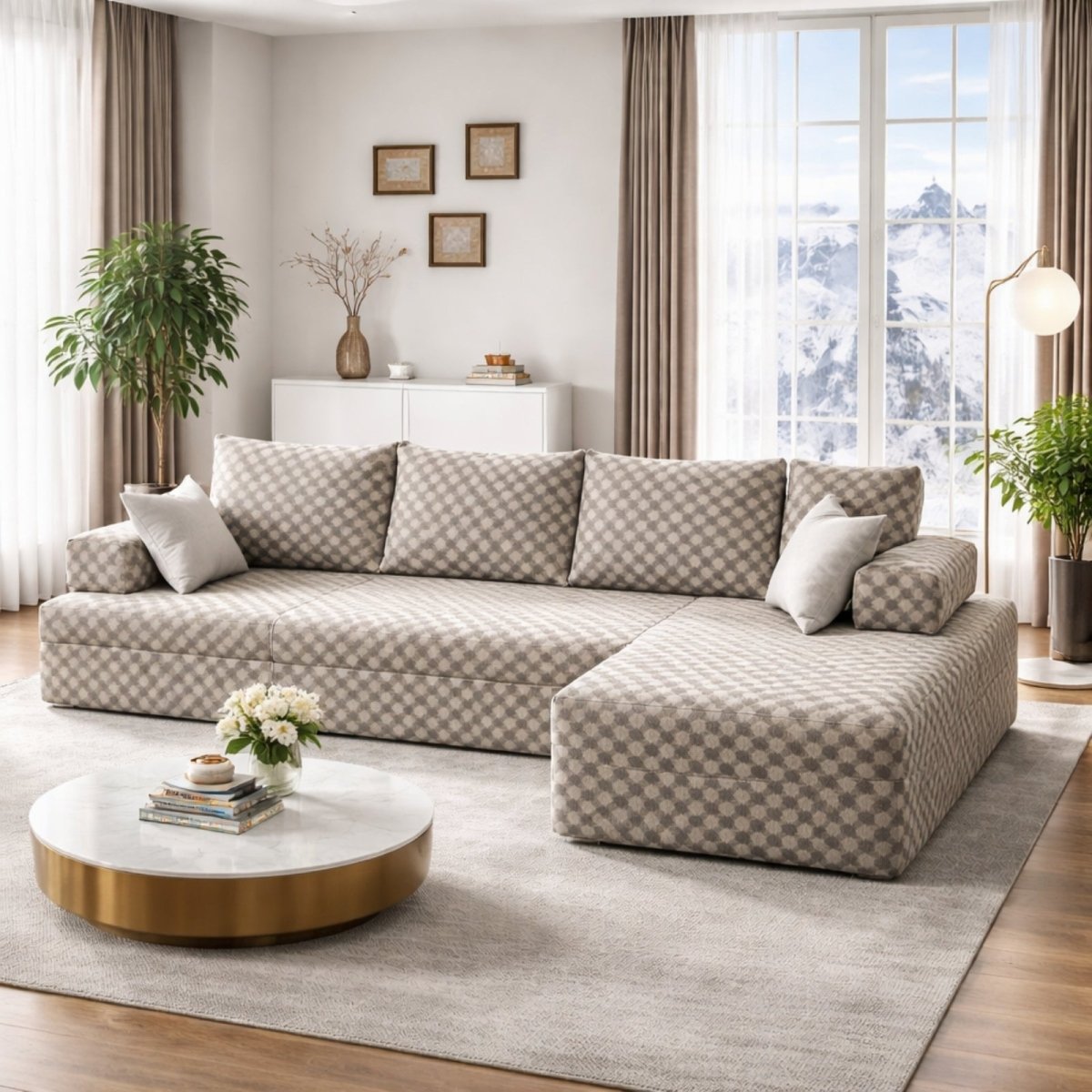 The Altitude Modular | Deep-Seat Cloud Sectional & Ottoman