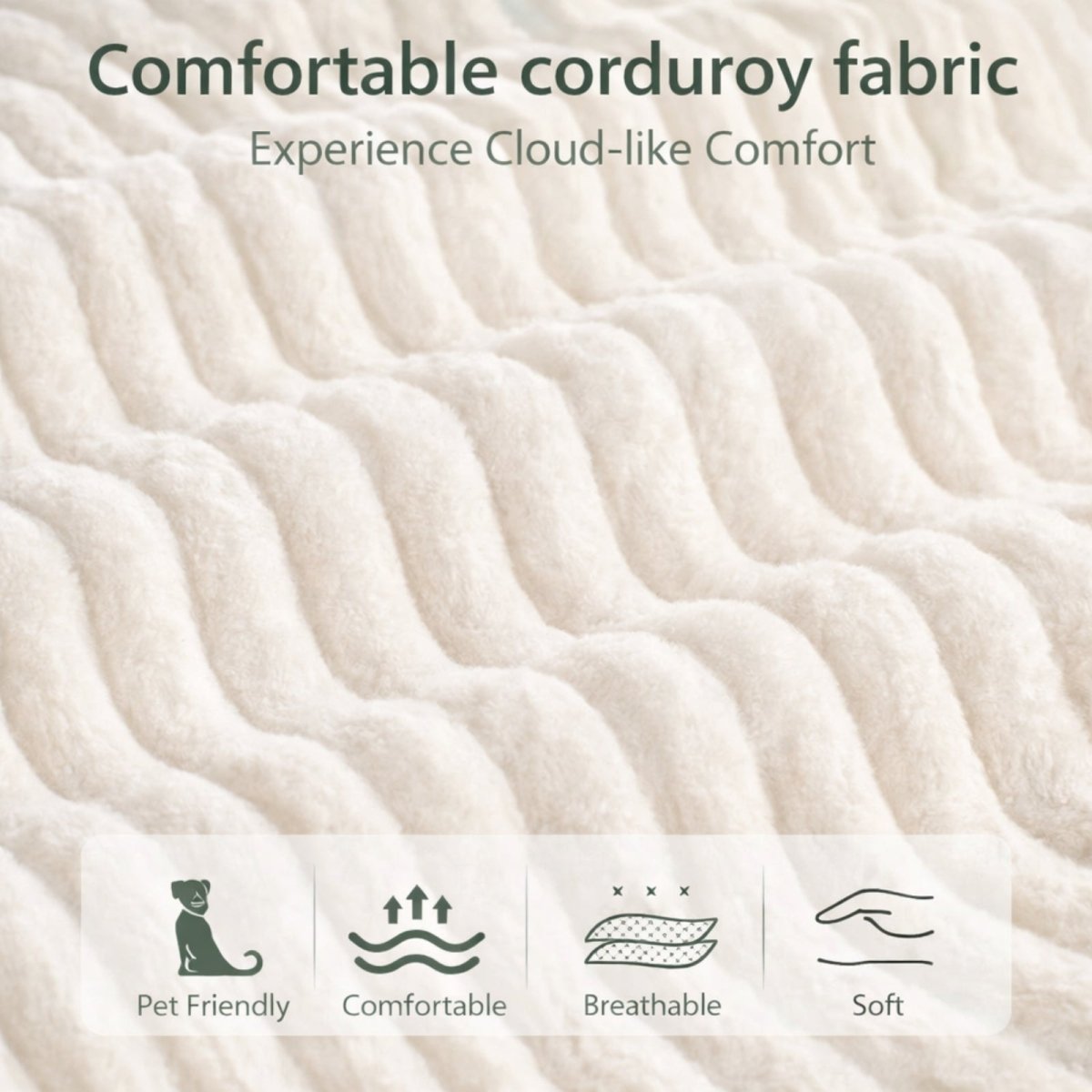 Basalt Luna Cloud Chair | Oversized Corduroy Swivel