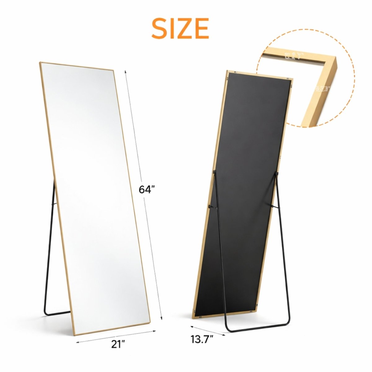 Shadow Lumina Sanctuary | Minimalist Arched Full Length Floor Mirror