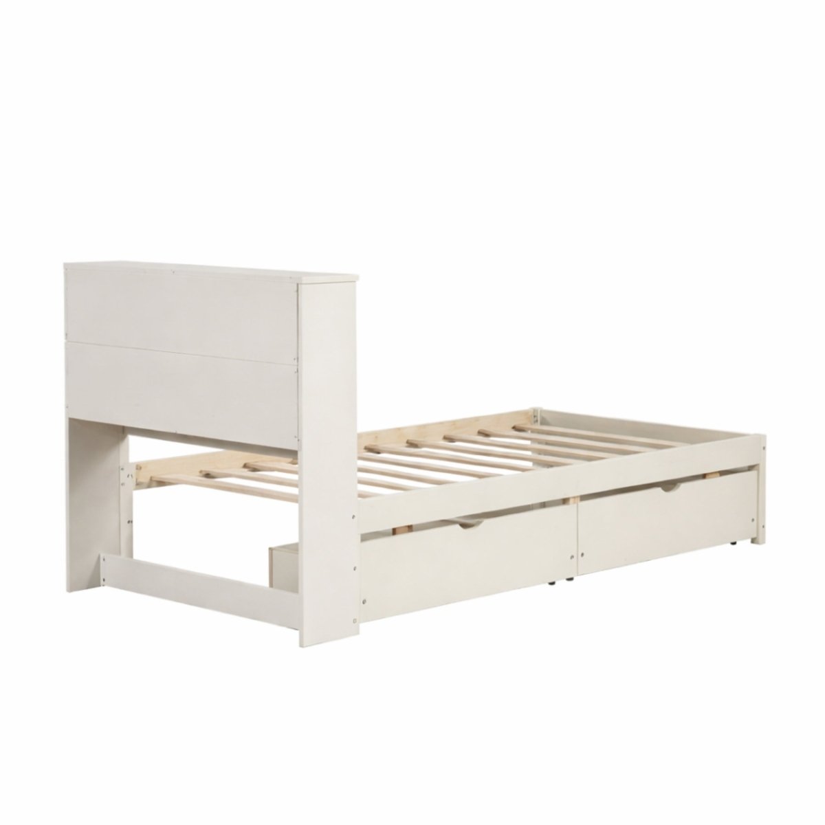 Onyx Haven Storage Bed | Twin Bookcase Platform