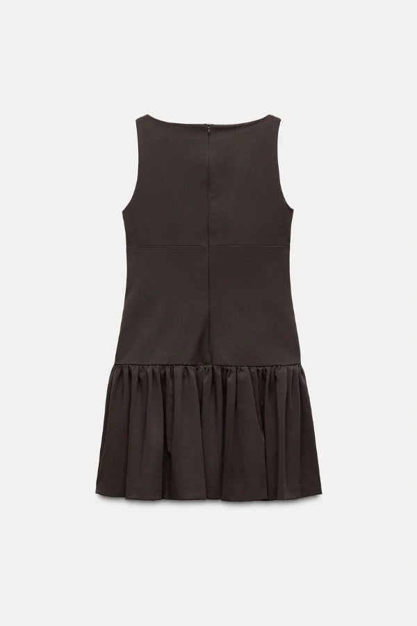 Florence Bow Ruffle Mini Dress