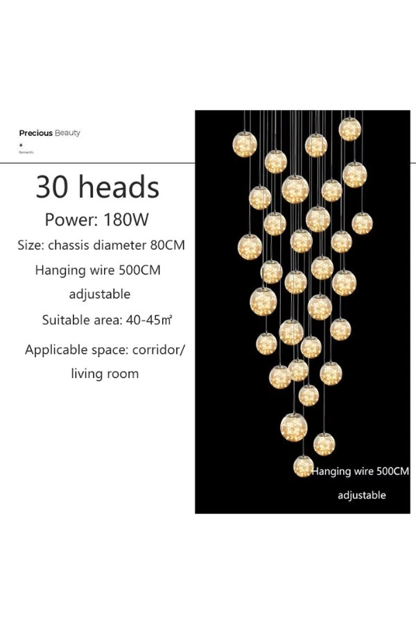 Modern LED Glass Pendant Light
