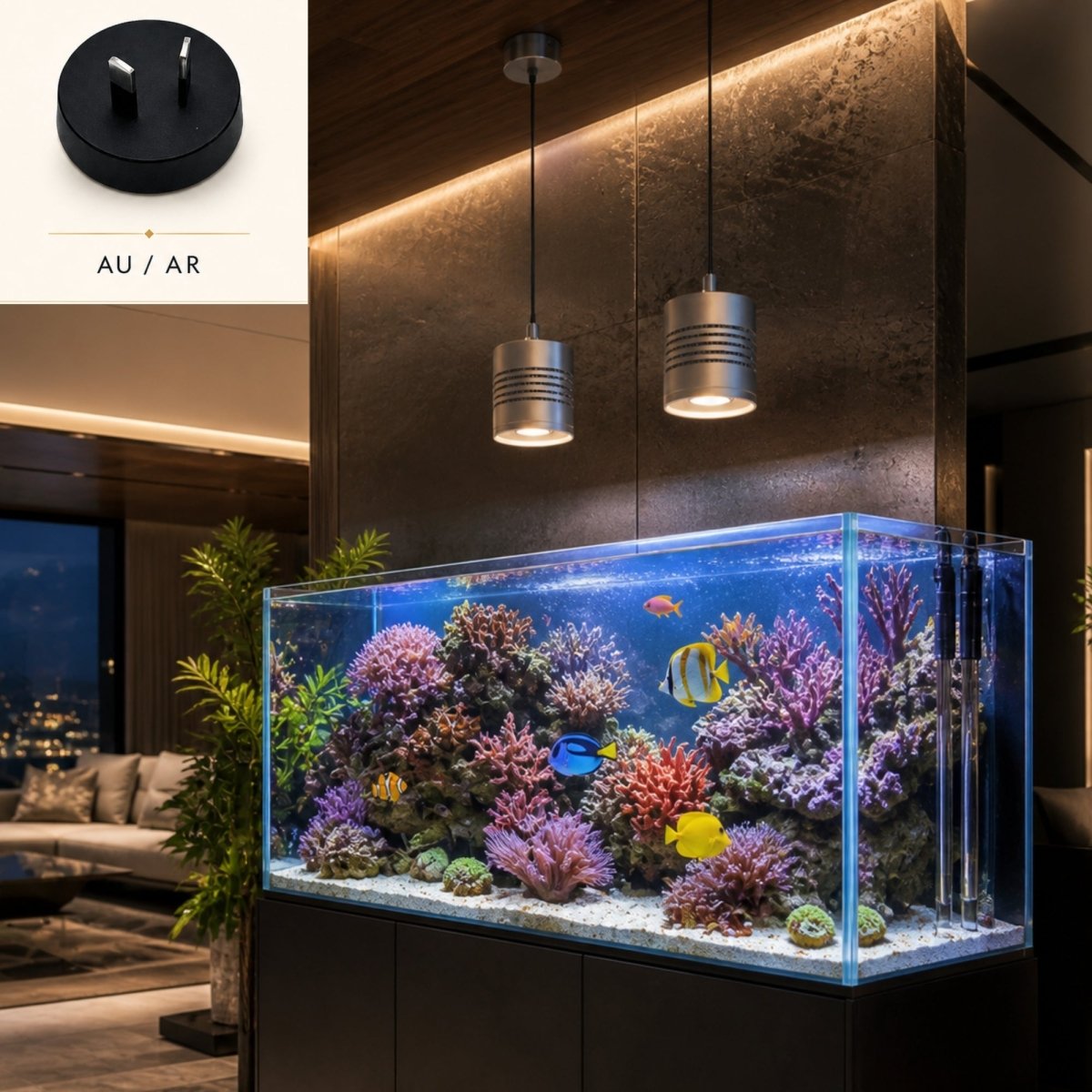 Aetheria Aquascape | Smart RGB+UVA Pendant Light Fixture