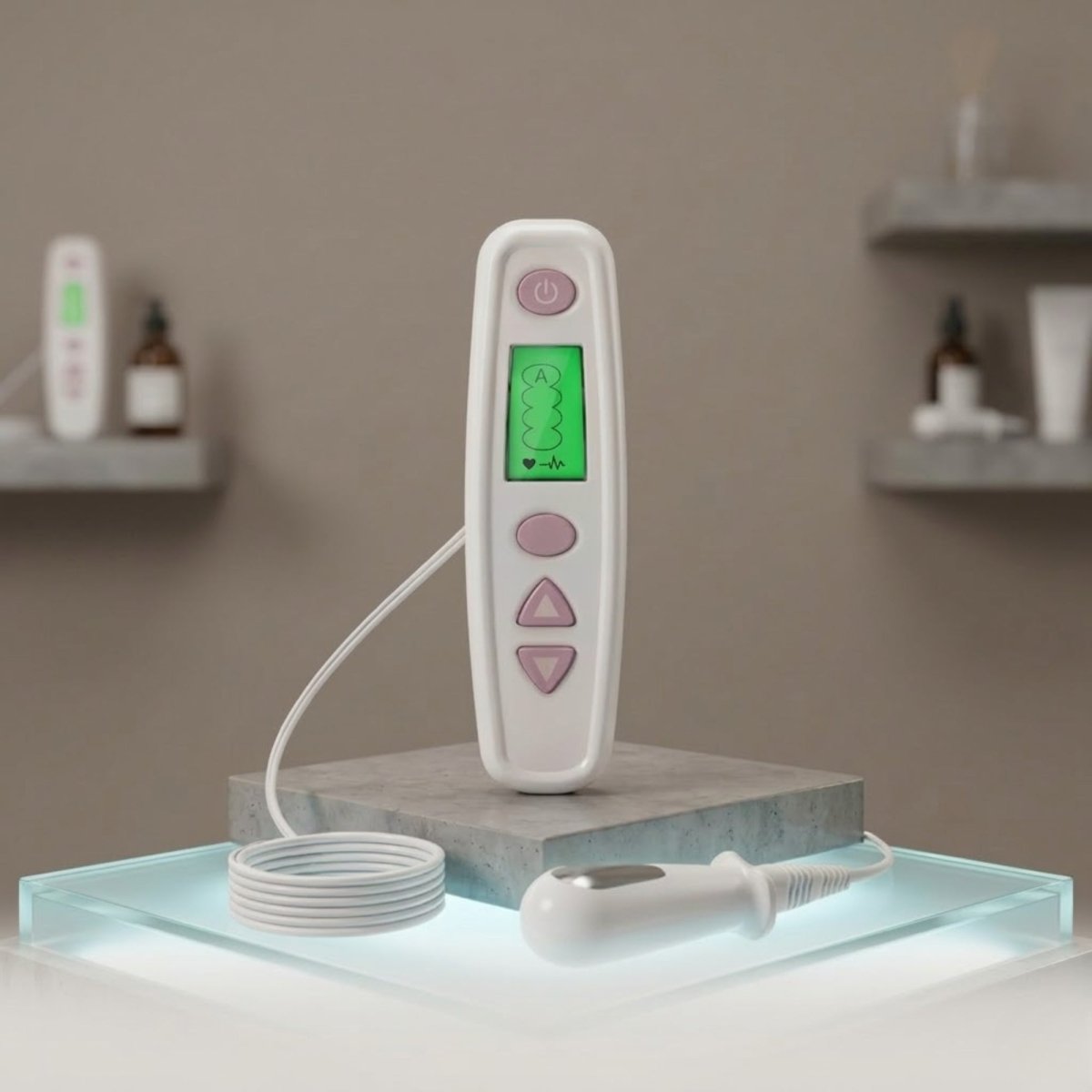 Pelvic Floor Muscle Repair Device & Vaginal Probe for Bladder Control & Tightening. Clinical-Tested Medical-Grade Kegel Trainer with Multi-Modes