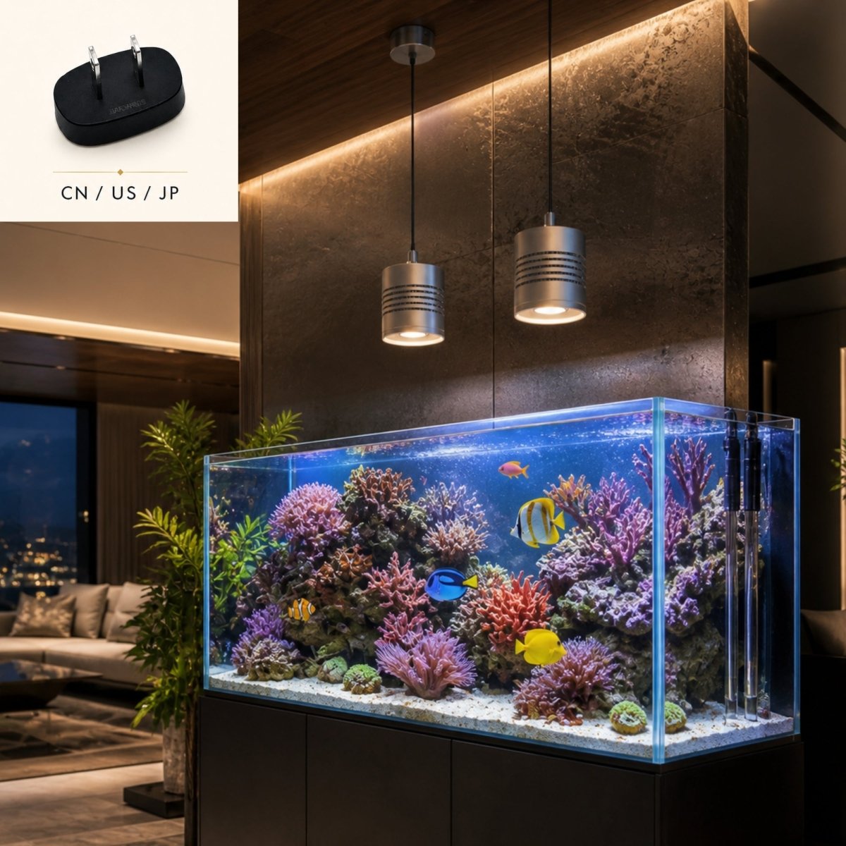 Aetheria Aquascape | Smart RGB+UVA Pendant Light Fixture