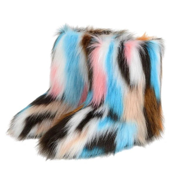Frosted Fluff Y2K Boots