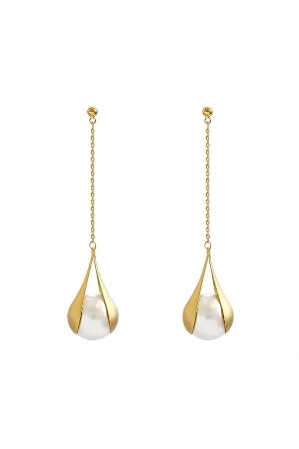 Goldene Tropfenohrringe Jamica
