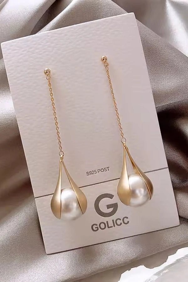 Goldene Tropfenohrringe Jamica