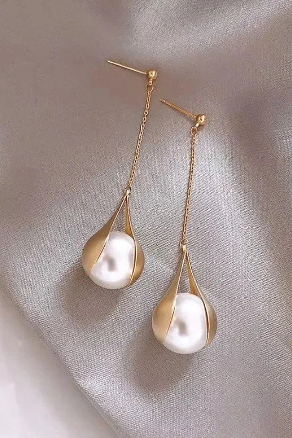 Goldene Tropfenohrringe Jamica