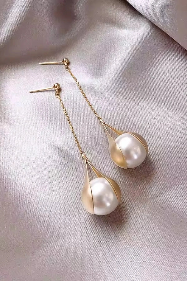 Goldene Tropfenohrringe Jamica
