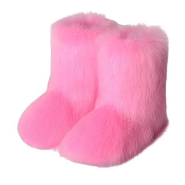 Frosted Fluff Y2K Boots