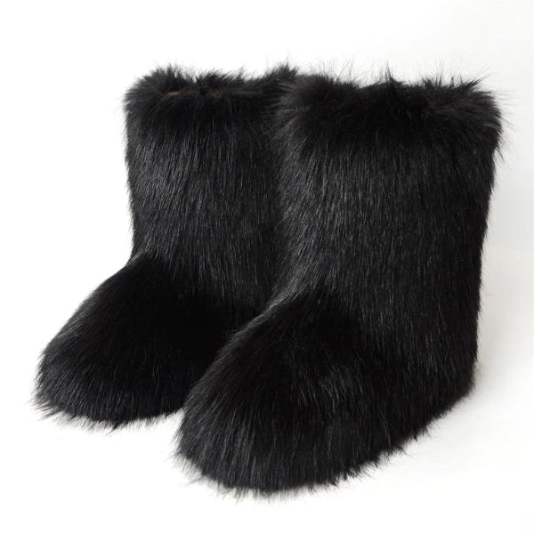 Frosted Fluff Y2K Boots