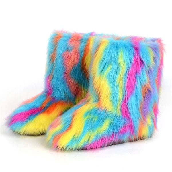 Frosted Fluff Y2K Boots