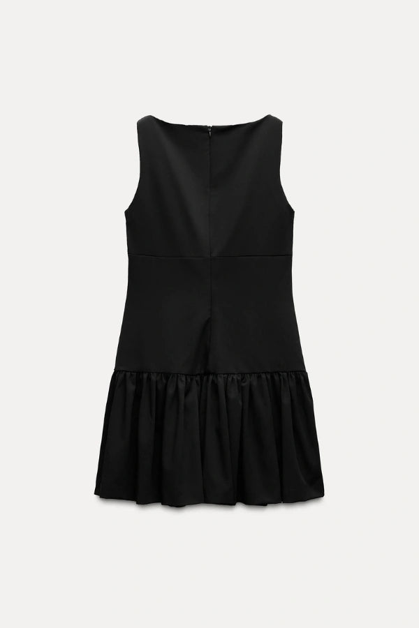 Florence Bow Ruffle Mini Dress