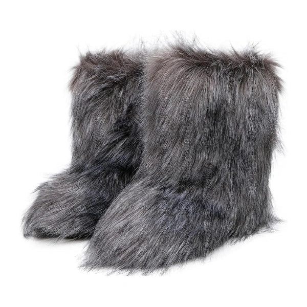Frosted Fluff Y2K Boots