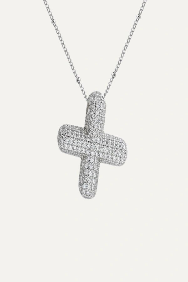 Savannah Diamond Bubble Letter Necklace