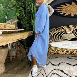 Janice Robe longue en jean