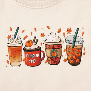 Jean Sweat-shirt Pumpkin Coffee