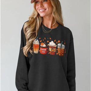 Jean Sweat-shirt Pumpkin Coffee