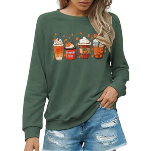 Jean Sweat-shirt Pumpkin Coffee