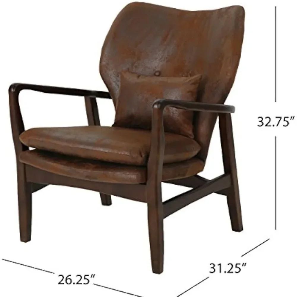 "sculptural form," "ergonomic design," "walnut finish," "statement furniture," and "apartment living"