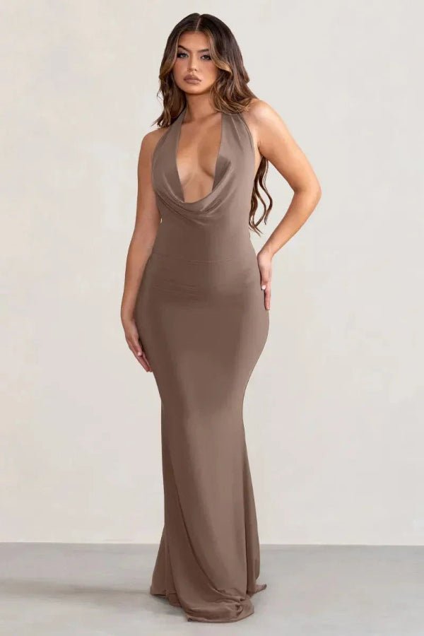 sculpting silhouette," "figure-flattering," "event dressing," and "minimalist elegance