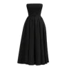 timeless silhouette, structured bodice, old hollywood glamour, sophisticated evening wear, and investment piece