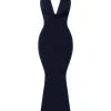figure-flattering', 'sophisticated evening wear', 'minimalist glamour', 'Old Hollywood style', and 'sculpted silhouette