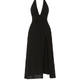 "elegant silhouette," "gala attire," "sophisticated eveningwear," "formal statement piece," and "sculpting fit."