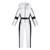 White Kouvr coat with black accents on a white background