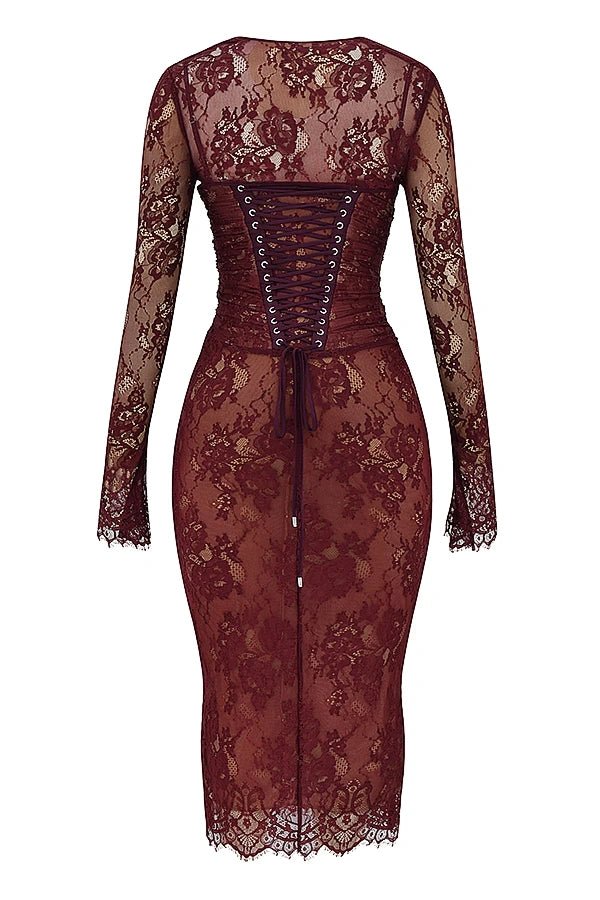 scalloped hem," "ruched bodice," "sheer floral," "elegant evening wear," "sophisticated cocktail attire