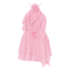cascading layers," "sculptural floral," "flowing silhouette," "whimsical," "romantic