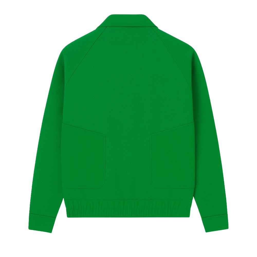 Model wearing the Kouvr Fashion Aiken corduroy shacket in green