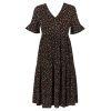 Kouvr Floral dress on a white background