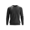 High-resolution product shot of the Kouvr Fashion men's dark grey waffle knit crewneck sweater on a white background.