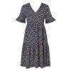 Kouvr Floral dress on a white background