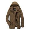 Kouvr Fashion Men's Sherpa Lined Jaylan Winter Parka in Rugged Brown