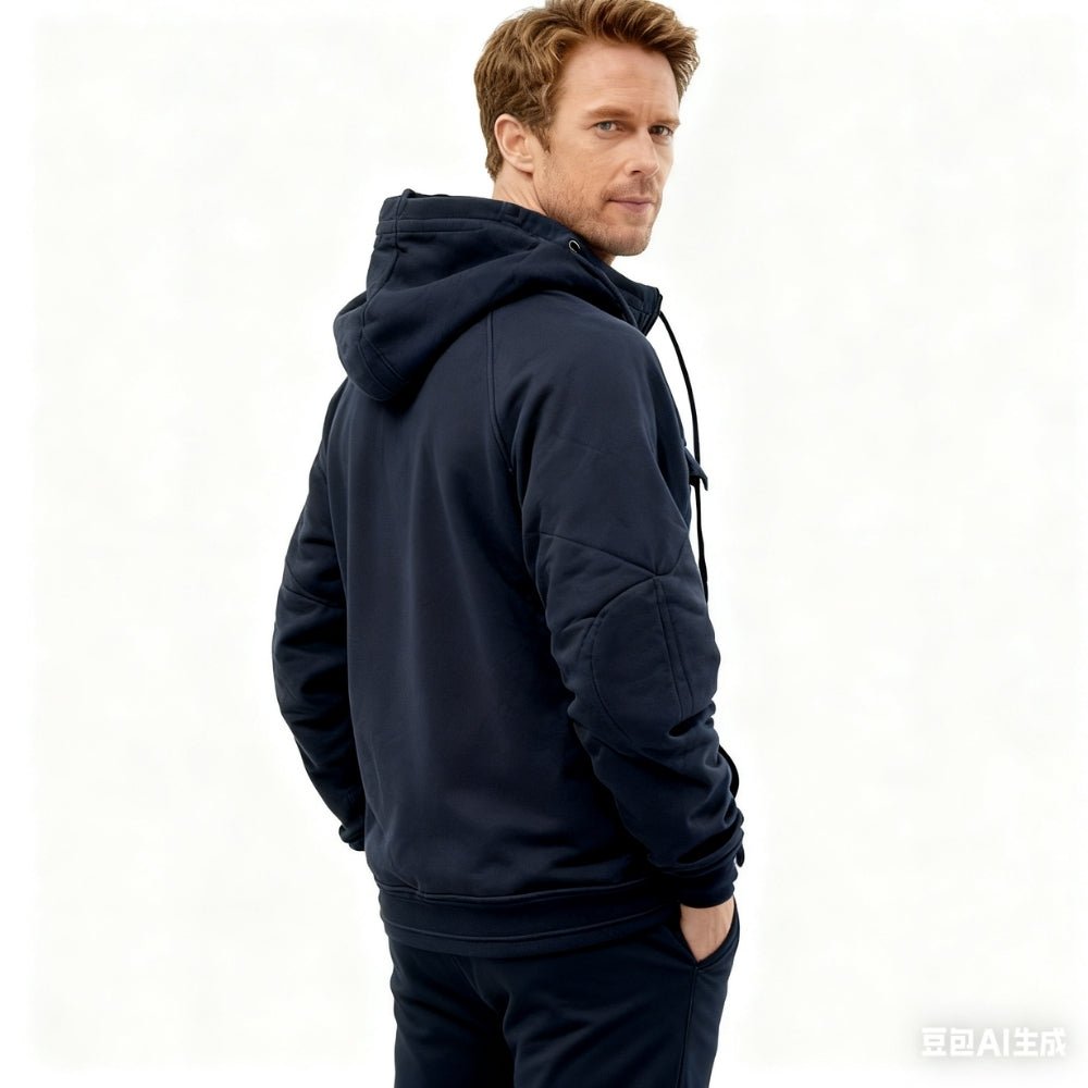 elevated loungewear," "gorpcore aesthetic," "functional layering piece," "structured silhouette," "utilitarian design," and "all-season essential
