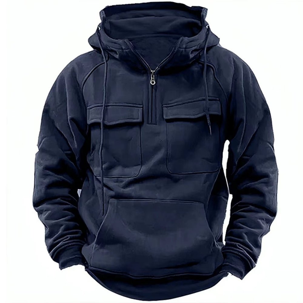 elevated loungewear," "gorpcore aesthetic," "functional layering piece," "structured silhouette," "utilitarian design," and "all-season essential