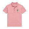 Kouvr slim fit Rose Quartz pink polo shirt in a white background.