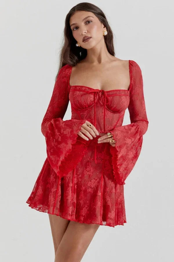 Naturally weave in terms like "sweetheart neckline," "bustier dress," "A-line skirt," "fit and flare," and "romantic cocktail attire.