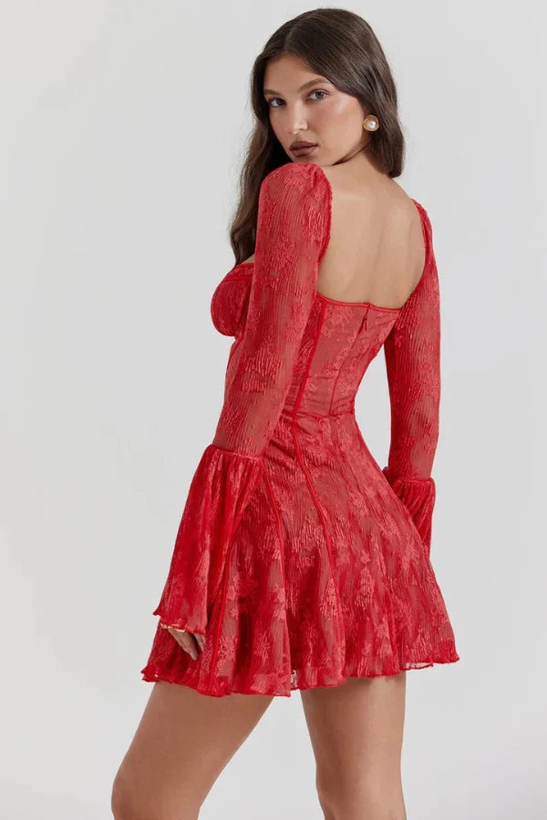 Naturally weave in terms like "sweetheart neckline," "bustier dress," "A-line skirt," "fit and flare," and "romantic cocktail attire.