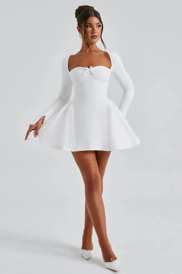 fit and flare," "square neck," "bow detail," "sculpting," and "structured" to capture users with higher purchase intent who know exactly what they want.