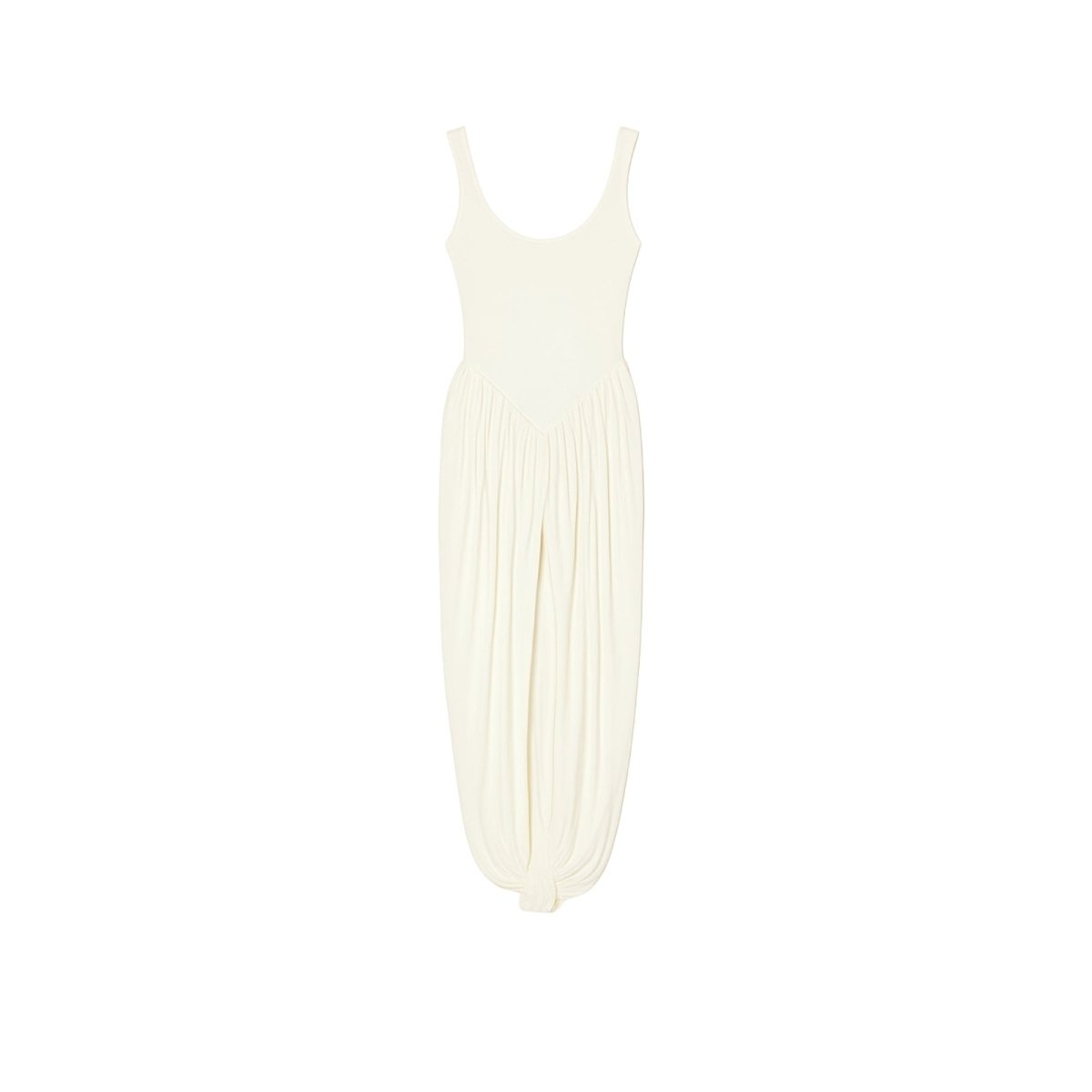 Kouvr Stacey white draped maxi dress