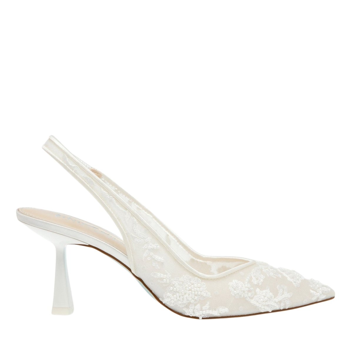 White Kouvr lace shoe on a white background