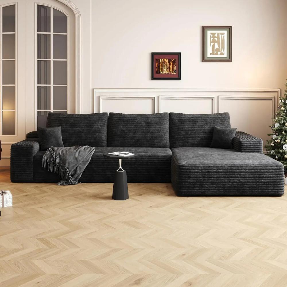 'plush', 'cradle-like comfort', 'ergonomic design', 'pet-friendly fabric', and 'minimalist aesthetic'
